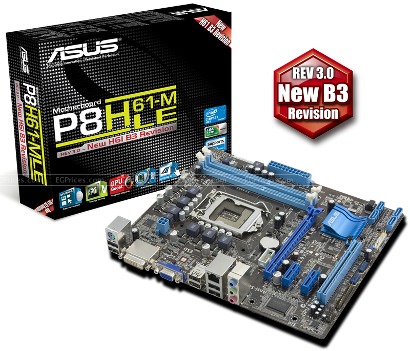 ASUS P8H61-M LE/USB3 socket LGA1155.. Price in Egypt | High End ...
