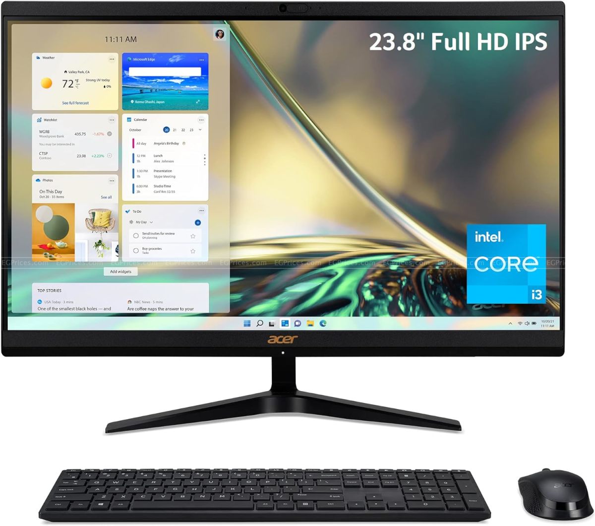 zoom image for Aspire C24-1700 i3-1215U 4GB 256GB SSD Intel UHD Graphics 23.8 Inch DOS All-in-One Computer
