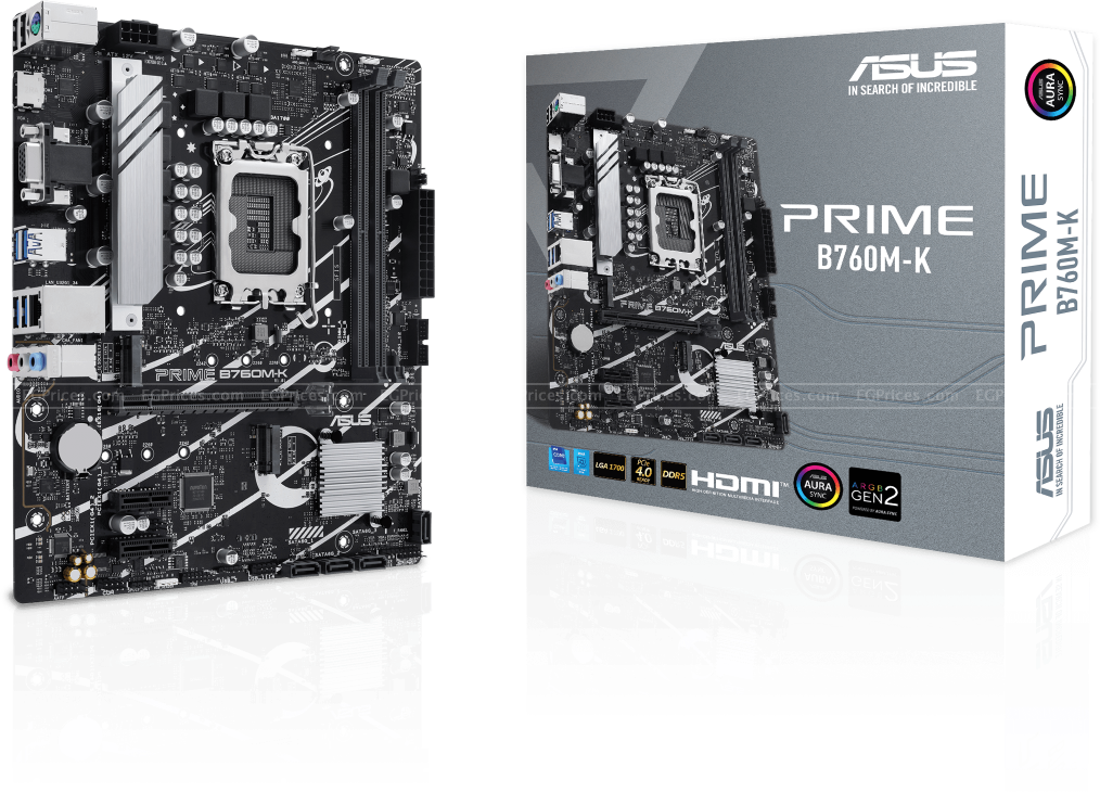 صورة مكبرة ل اسوس برايم b760m-k  lga 1700