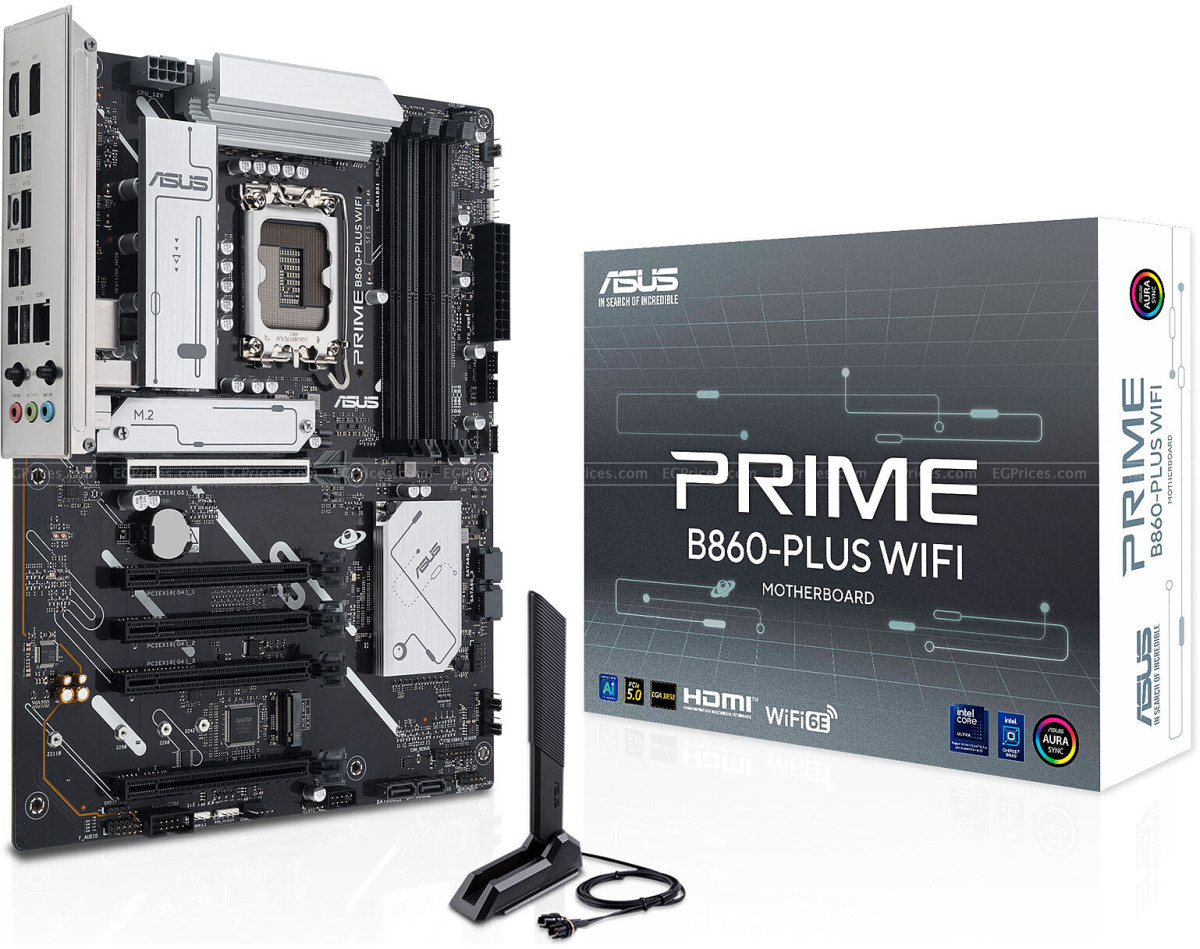 صورة مكبرة ل اسوس برايم b860-plus واي فاي  lga 1851