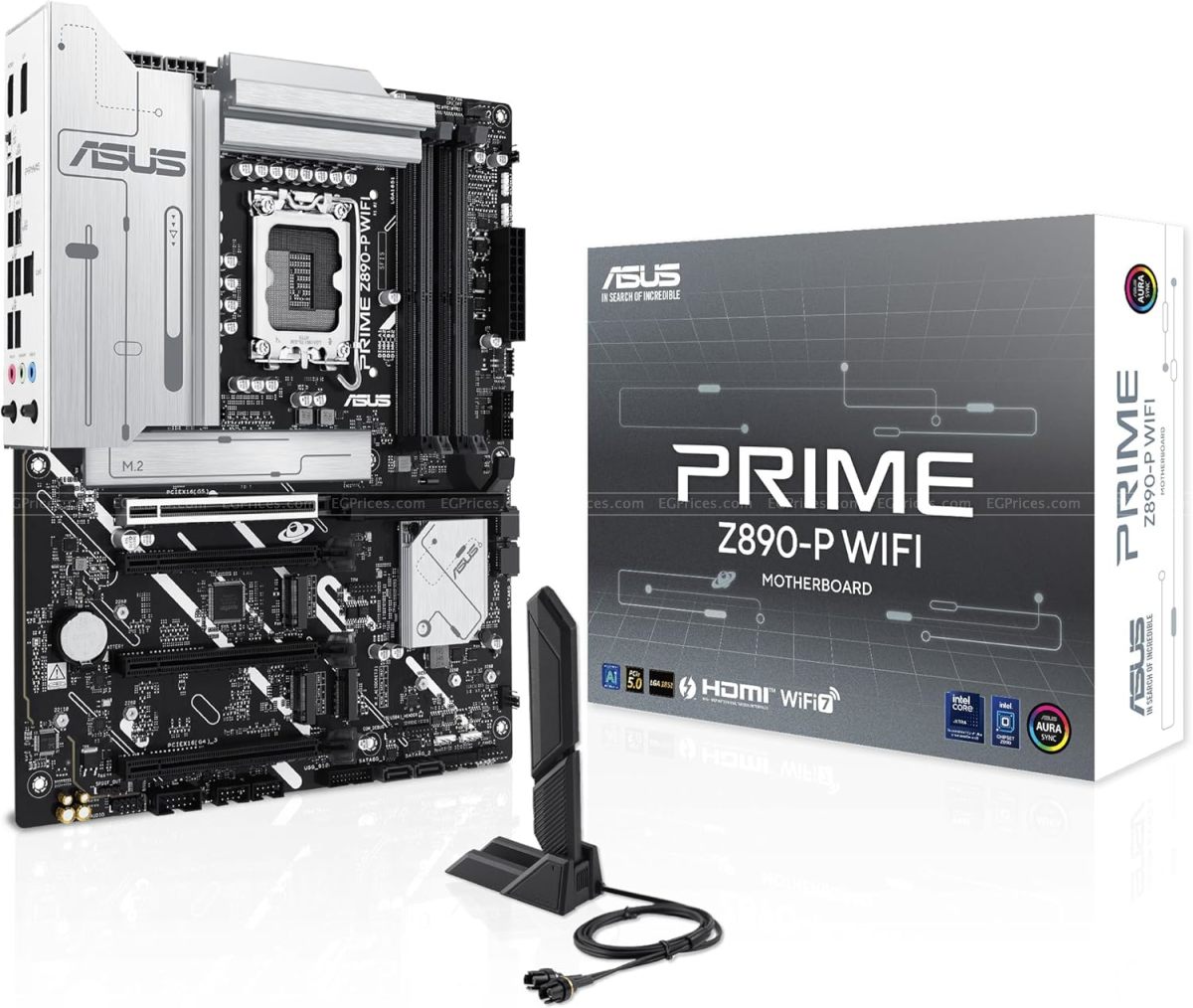 صورة مكبرة ل اسوس برايم z890-p واي فاي  lga 1851