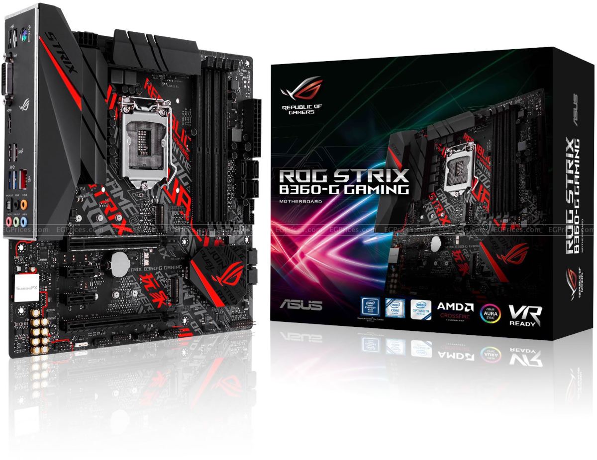 ASUS ROG STRIX B360G mATX gaming Socket 1151 Motherboard