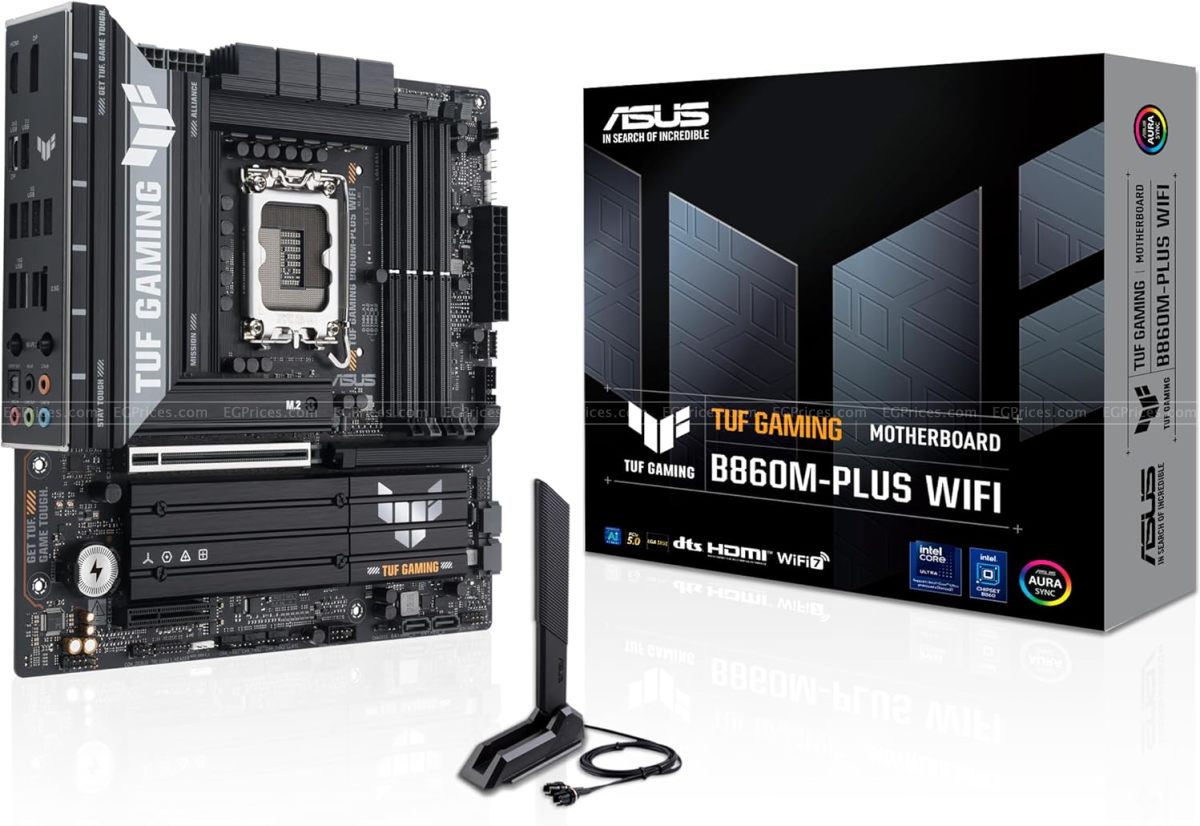 صورة مكبرة ل اسوس تاف جيمنج b860m-plus واي فاي  lga 1851