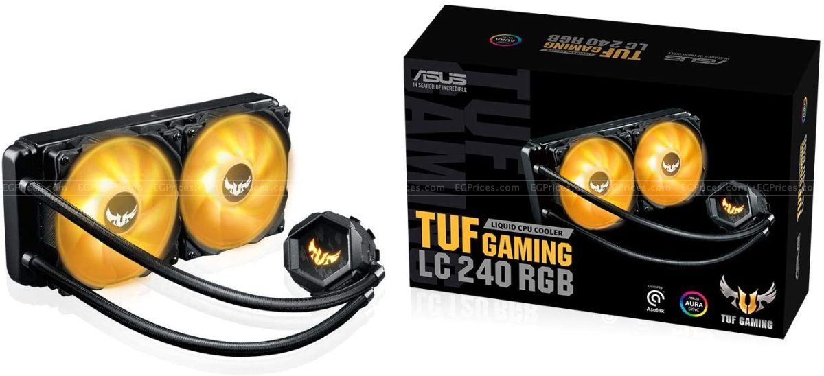 صورة مكبرة ل اسوس tuf جيمنج lc 240 rgb all-in-one مبرد مائي للبروسيسور‎