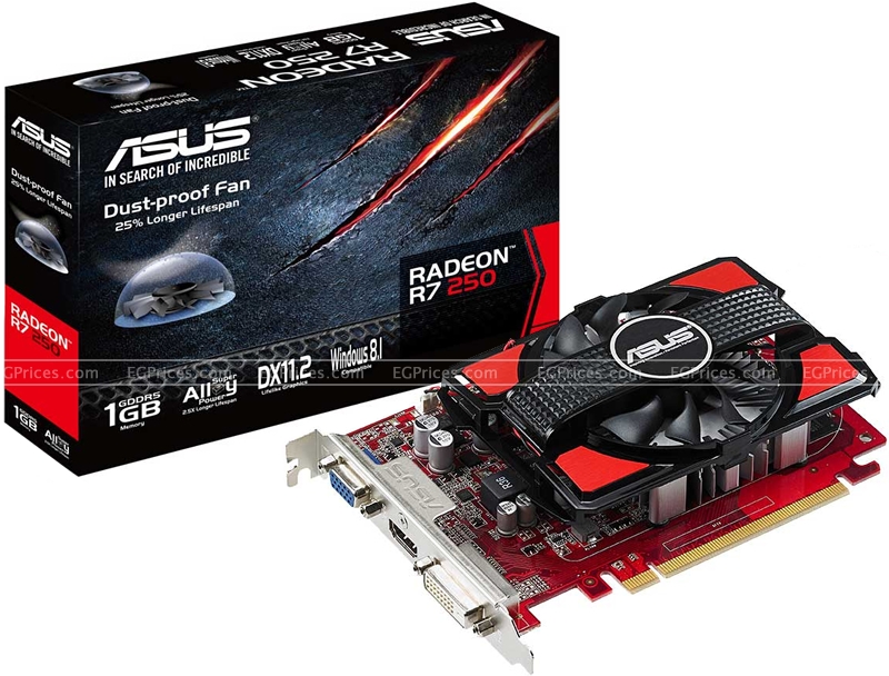 ASUS R7 250X 1GB DDR5 Price in Egypt.