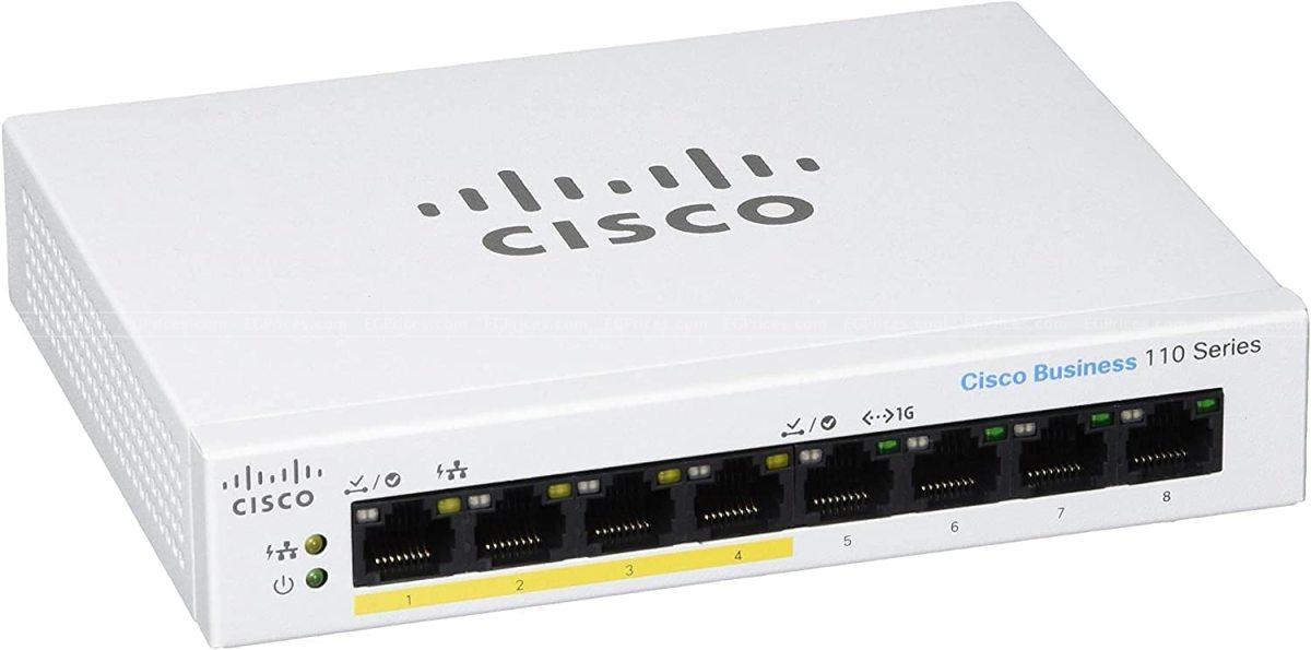 صورة مكبرة ل cisco business cbs110-8pp-d 8 port unmanaged switch