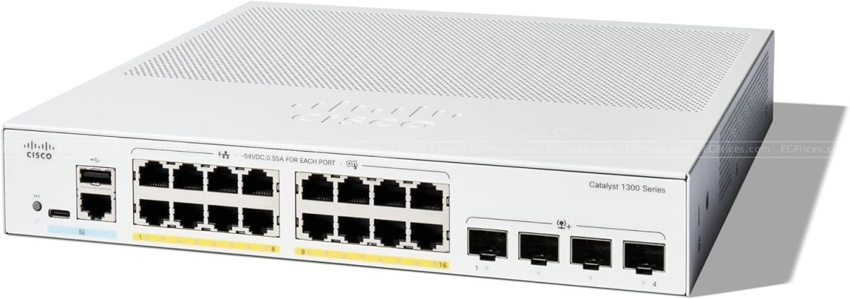 zoom image for Cisco Catalyst C1300-16P-4X Managed PoE Switch