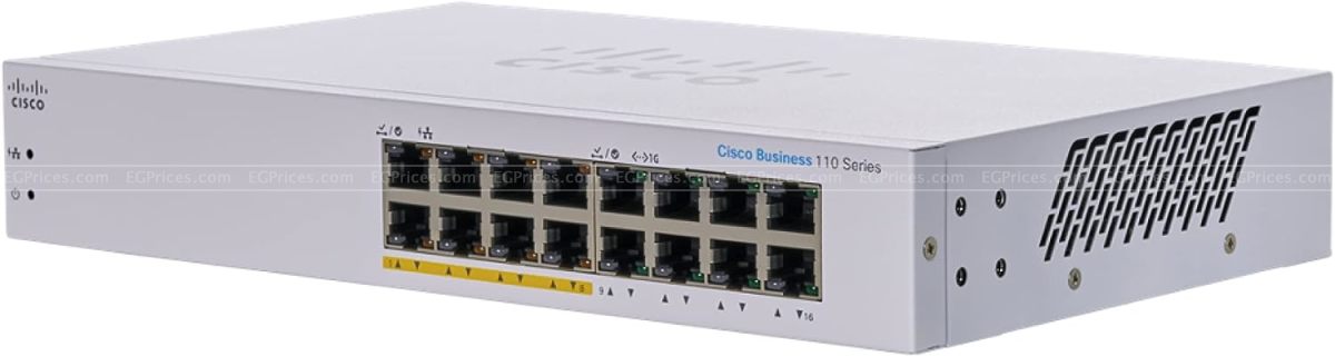 zoom image for Cisco CBS110-16PP-EU 16 port gigabit Unmanaged Switch