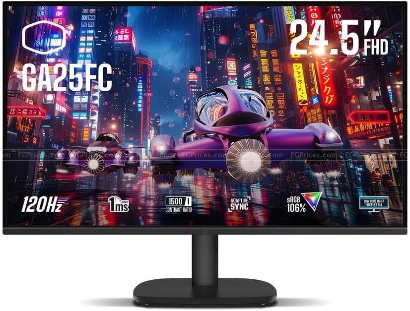 صورة مكبرة ل كولر ماستر ga25fc شاشة 24.5 بوصة فول اتش دي ips للألعاب