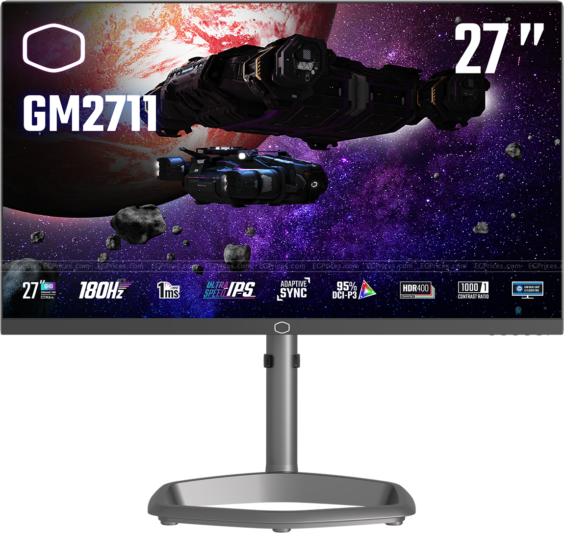 صورة مكبرة ل كولر ماستر gm2711 شاشة 27 بوصة qhd ips للألعاب