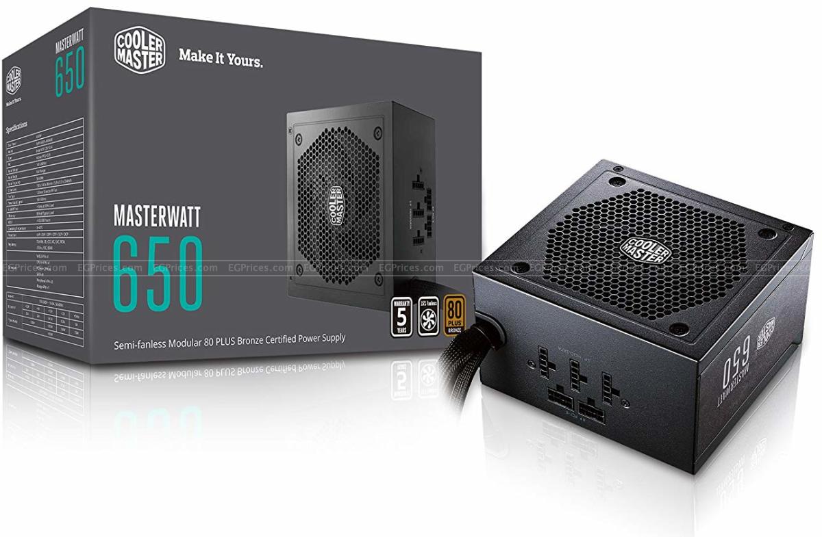 Cooler Master MWE 650W 80 Plus WHITE PSU price in Egypt | EGPrices