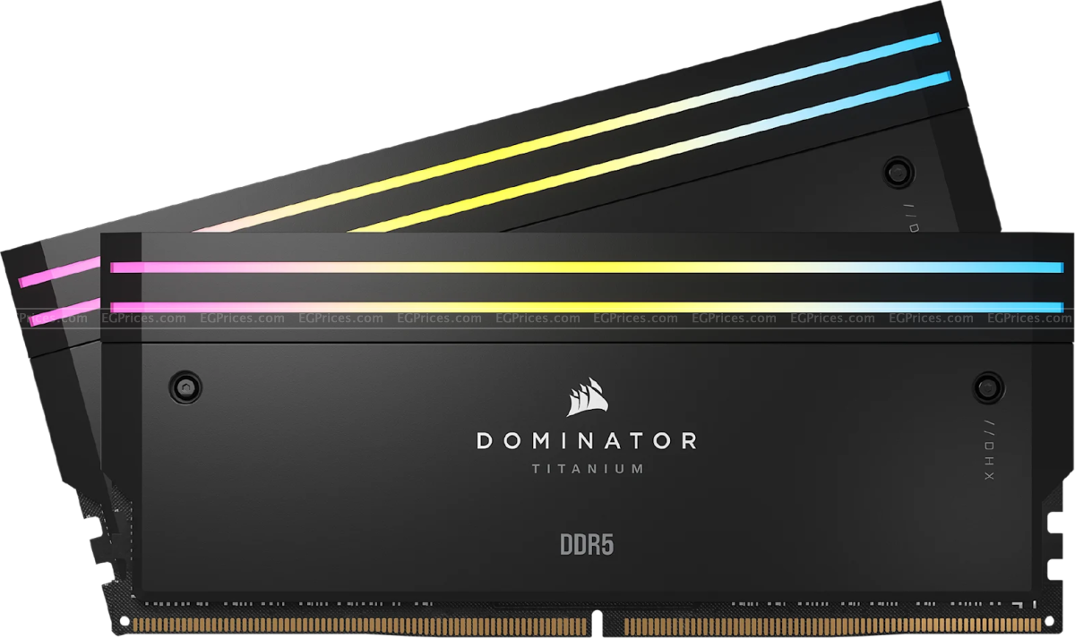 zoom image for Dominator Titanium 96GB (2 x48GB) DDR5 7000Mhz CL32 Desktop Memory