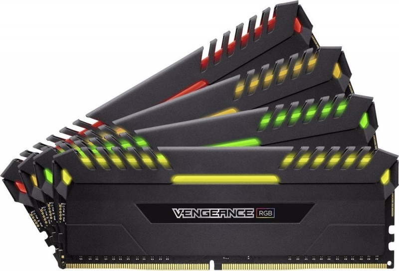 Corsair Vengeance RGB 32GB (4 X 8GB) DDR4 2666MHz CL16 1.2V Dual