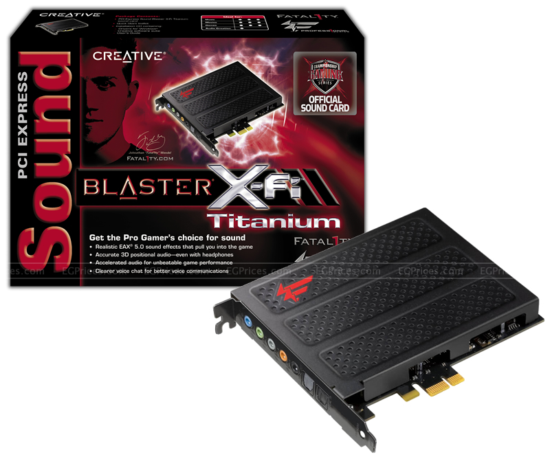 Creative sound blaster x-fi titanium fatal1ty - wholesalegor