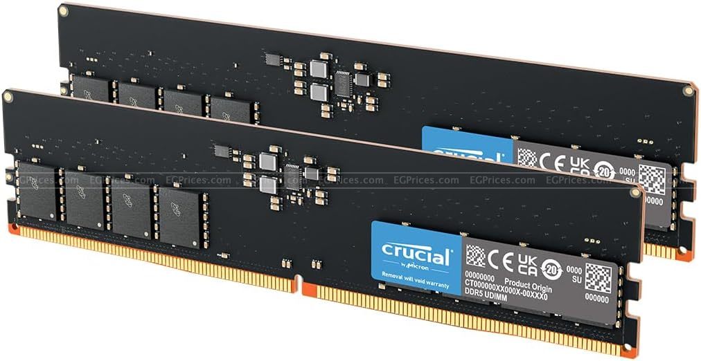 صورة مكبرة ل كروشال  مكتبية 16 جيجا (2x8gb) ddr5 4800 cl40