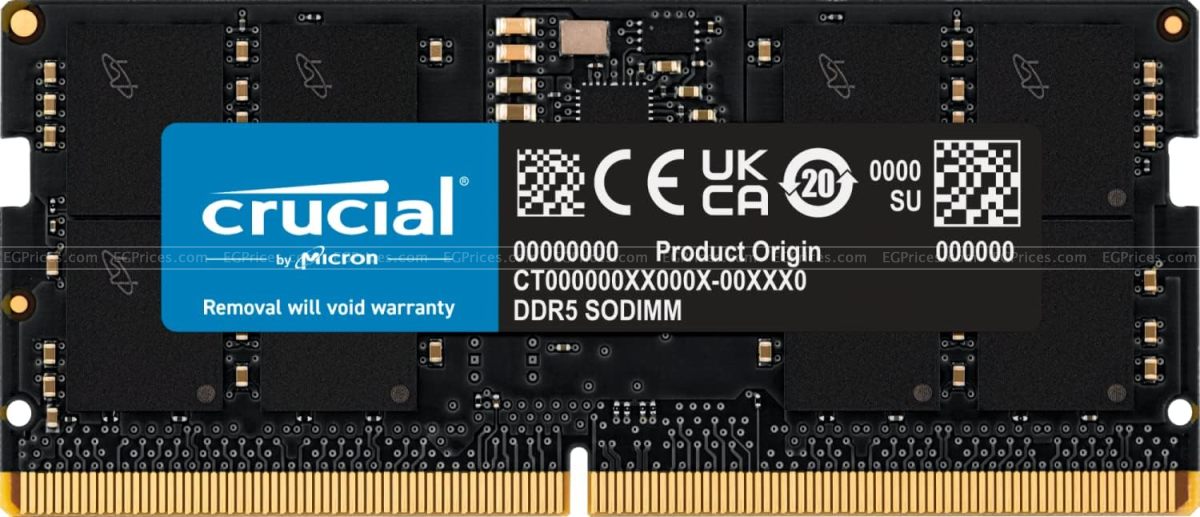 zoom image for 16GB DDR5 4800MHz CL40 Laptop Memory