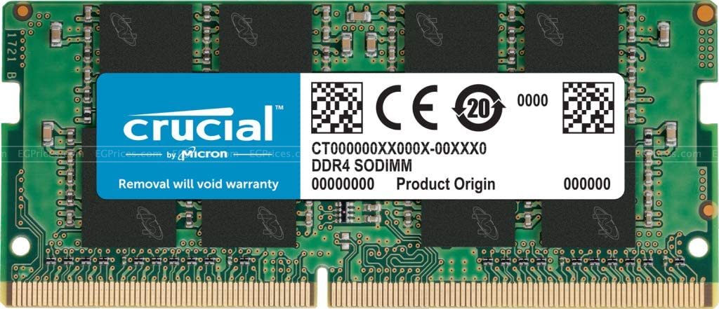 صورة مكبرة ل كروشال 8gb ddr4 3200 mhz cl22 laptop memory ct8g4sfra32a