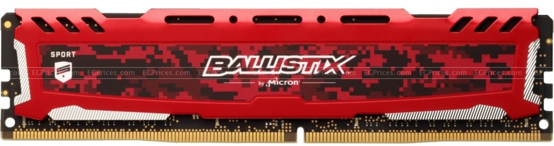 Crucial Ballistix Sport LT Red 16GB DDR4 3200 1.35V