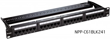 zoom image for D-Link NPP-C61BLK241 Cat6 UTP 24 Port Loaded Patch Panel