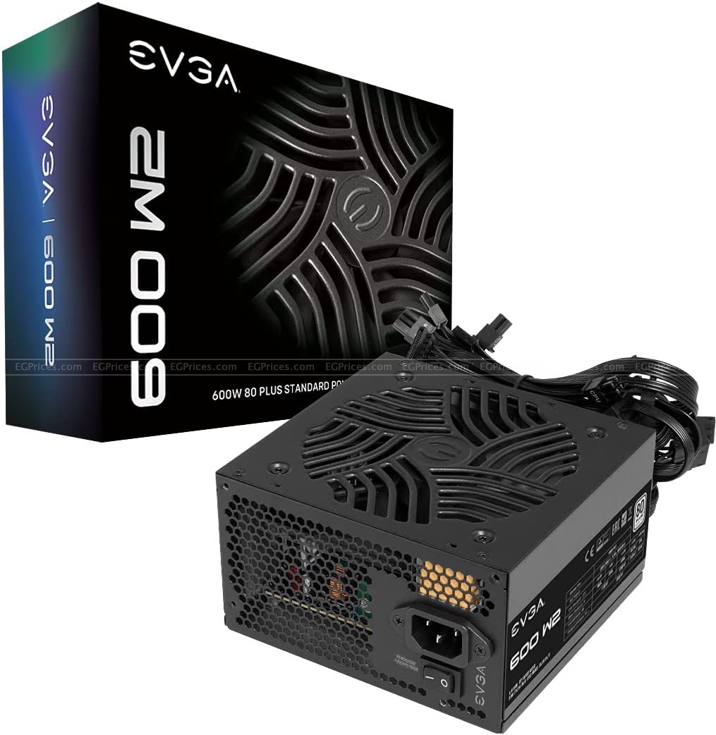 EVGA 600 W2 80 Plus White Power Supply