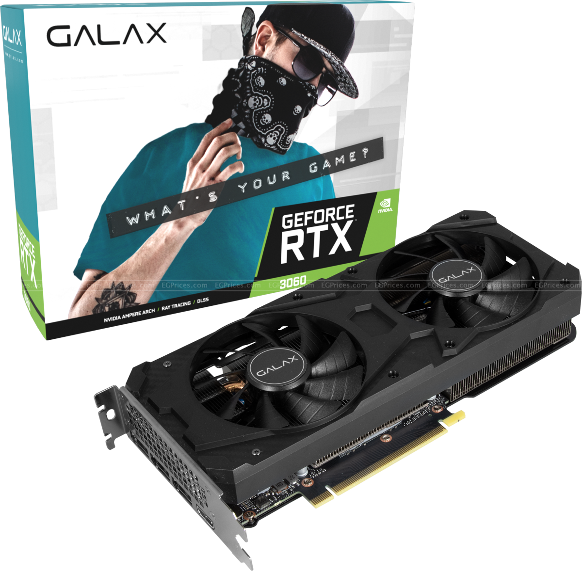 صورة مكبرة ل جالاكس جي فورس ار تي اكس 3060 1-كليك oc ‏12 جيجا gddr6