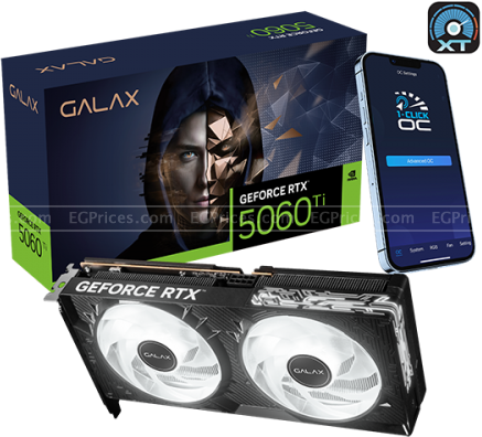 صورة مكبرة ل جالاكس جي فورس ار تي اكس 5060 ti وان كليك oc 16 جيجا