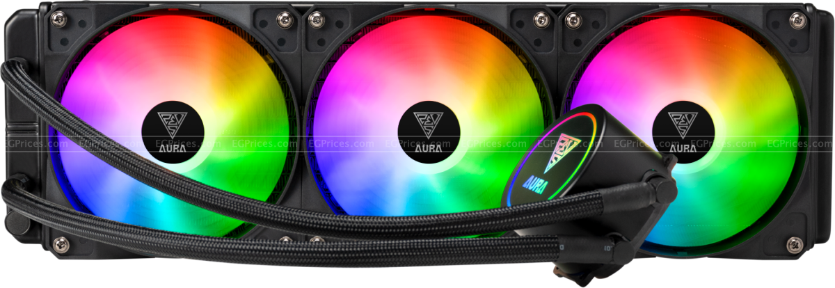 صورة مكبرة ل جامدياس اورا gl360 مبرد مائي للمعالج ايه ار جي بي