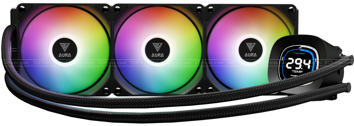 صورة مكبرة ل Gamdias AURA GL360 DIGITAL AGRB Liquid CPU Cooler