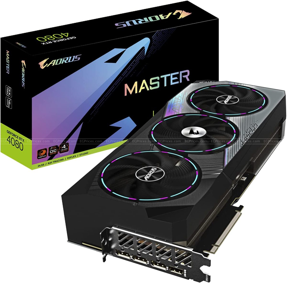 صورة مكبرة ل جيجابايت aorus جى فورس rtx 4080 master 16gb gddr6x