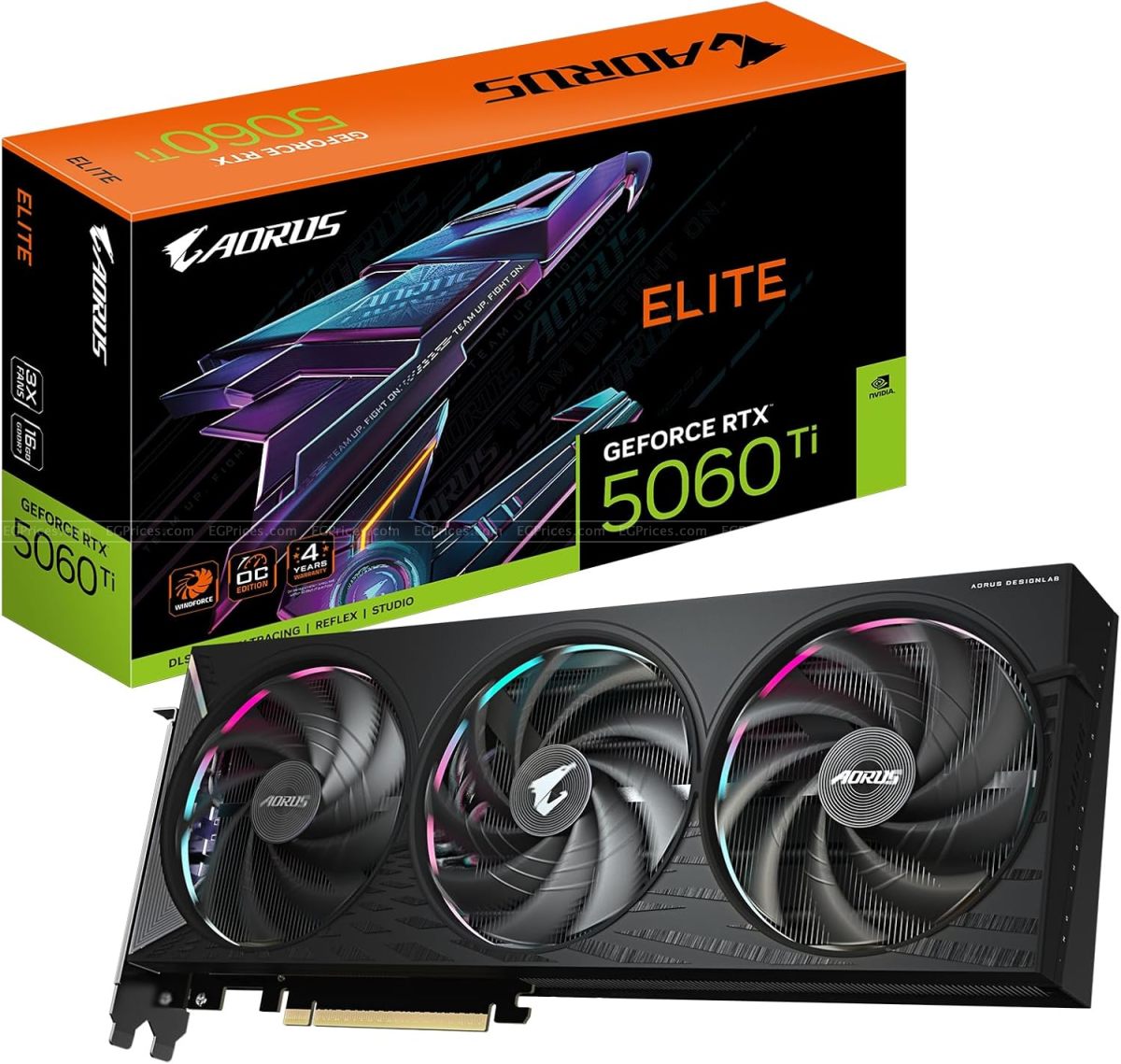 zoom image for AORUS GeForce RTX 5060 Ti ELITE 16GB GDDR7