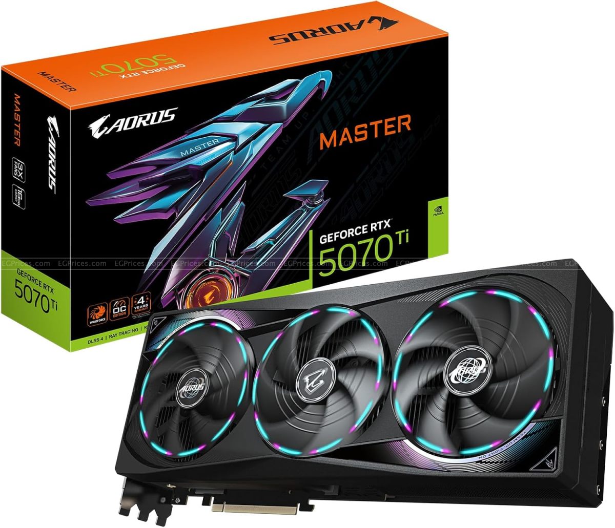 zoom image for AORUS GeForce RTX 5070 Ti MASTER 16GB GDDR7
