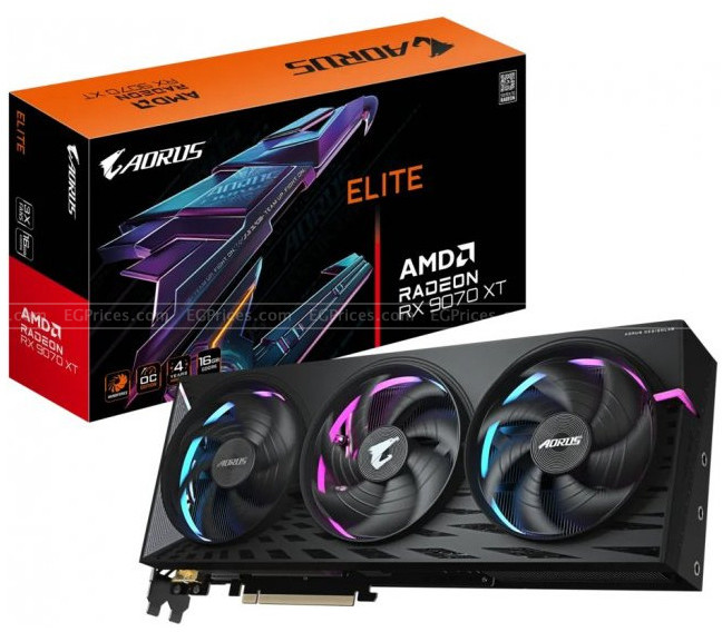 zoom image for AORUS Radeon RX 9070 XT ELITE 16GB