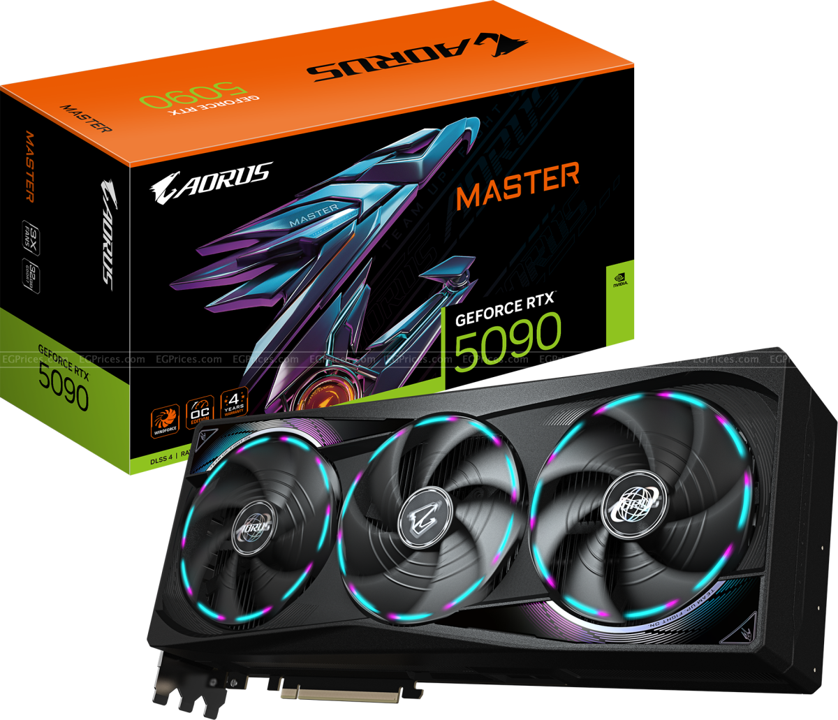صورة مكبرة ل جيجابايت اوراس جي فورس ار تي اكس 5090 ماستر 32 جيجا gpu