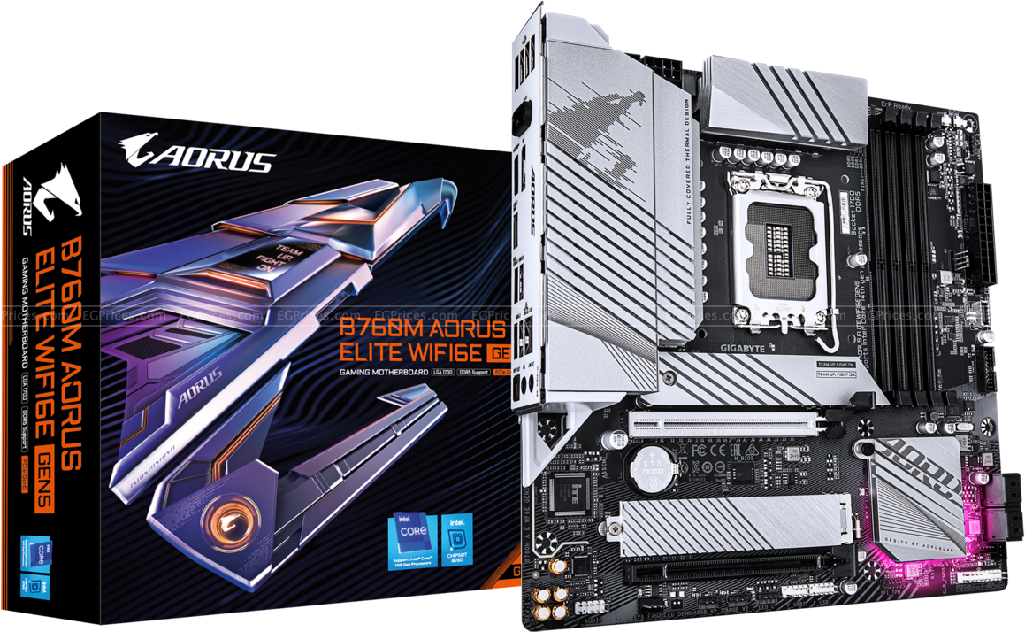 صورة مكبرة ل جيجابايت b760m اوراس ايليت wifi6e gen5  lga 1700