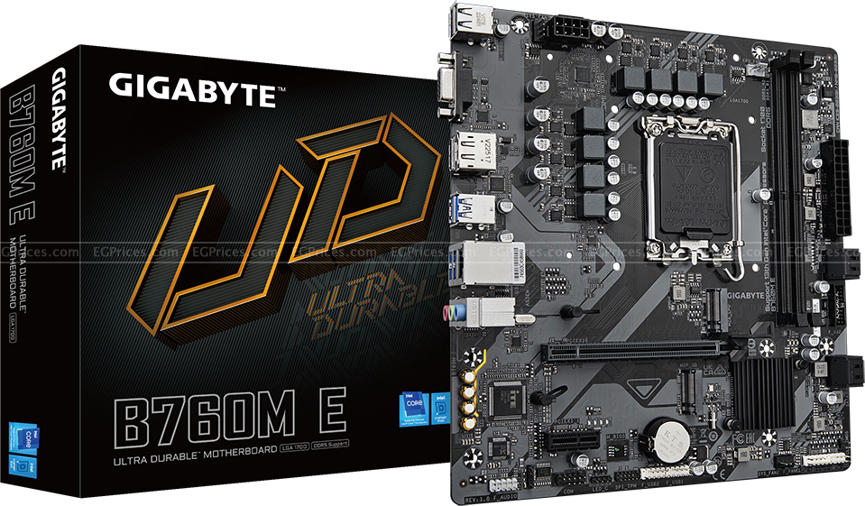 صورة مكبرة ل جيجابايت b760m e  lga 1700