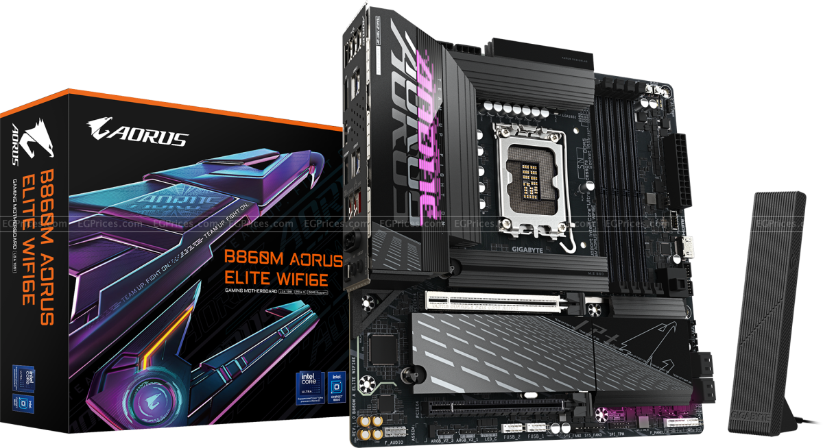 zoom image for B860M AORUS ELITE WIFI6E LGA 1851 Motherboard