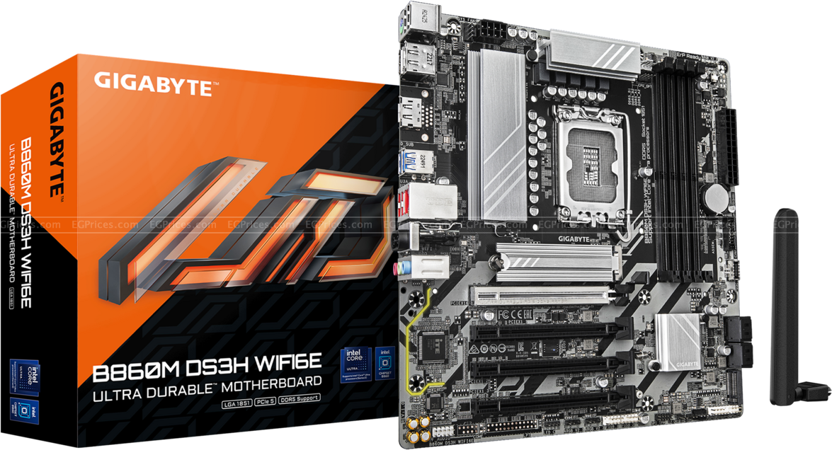 صورة مكبرة ل جيجابايت b860m ds3h wifi6e  lga 1851