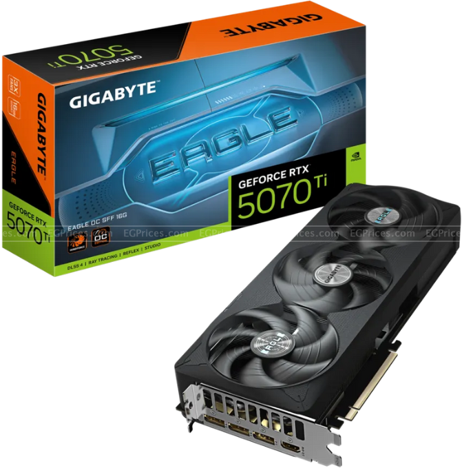 صورة مكبرة ل جيجابايت جي فورس ار تي اكس 5070 ti ايجل OC SFF 16 جيجا gddr7