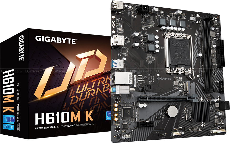 Gigabyte H610M K DDR5 LGA 1700 Motherboard