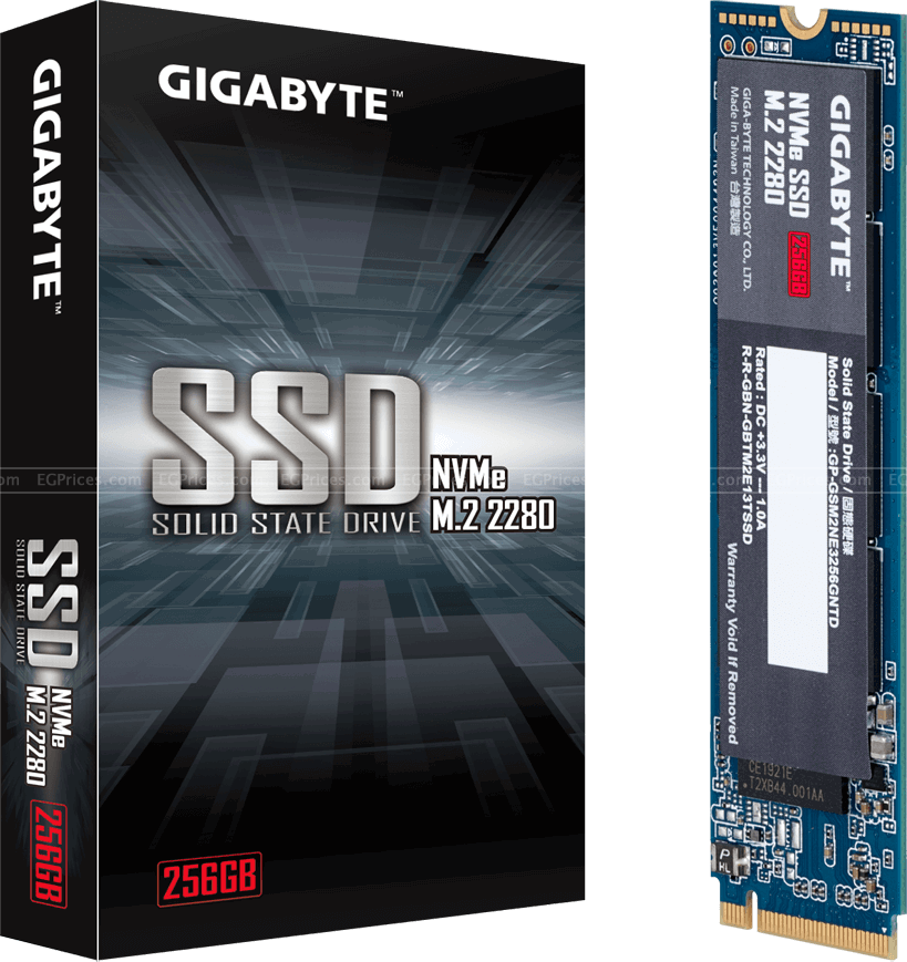 Gigabyte NVMe 256GB M.2 2280 Internal Solid State Drive (SSD)