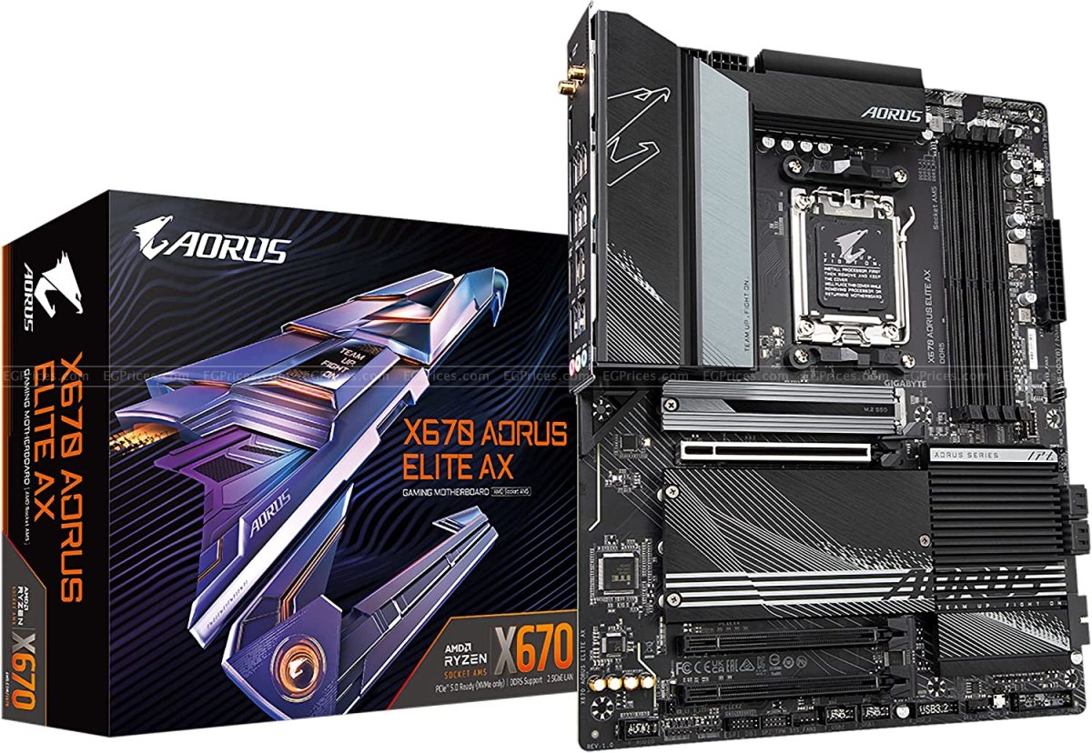 صورة مكبرة ل جيجابايت x670 aorus elite ax socket am5 