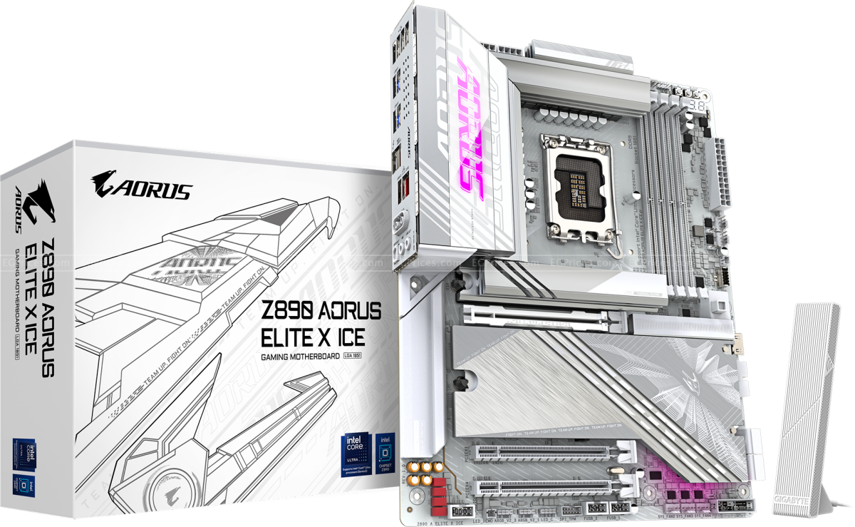 صورة مكبرة ل جيجابايت z890 اوراس ايليت اكس ايس  lga1851