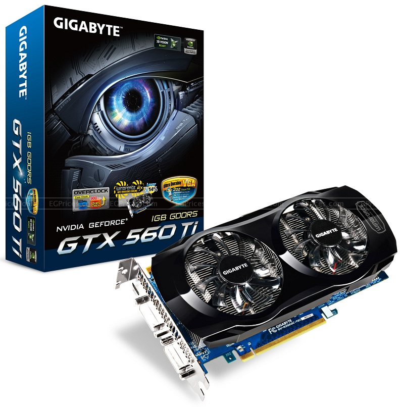Gigabyte GeForce GTX 560 Ti OC 1GB GDDR5