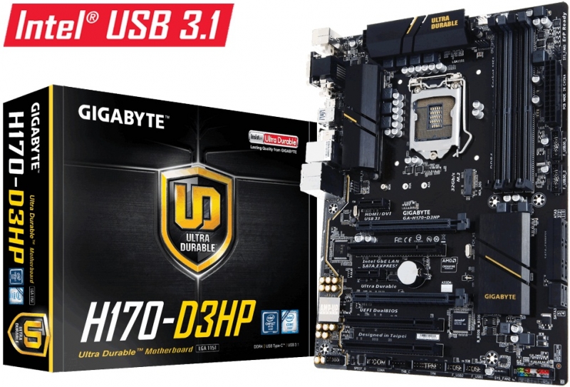 Gigabyte GAH170D3HP Socket 1151 Motherboard (rev. 1.0)