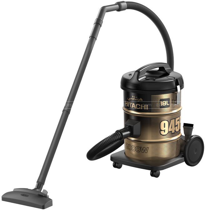 Hitachi CV945F 220CE BK Pail Can 2000W Vacuum Cleaner