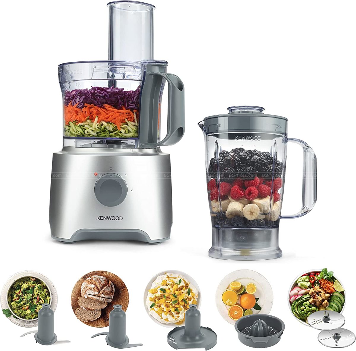 Kenwood FDP304SI 800 Watt MultiPro Compact Food Processor