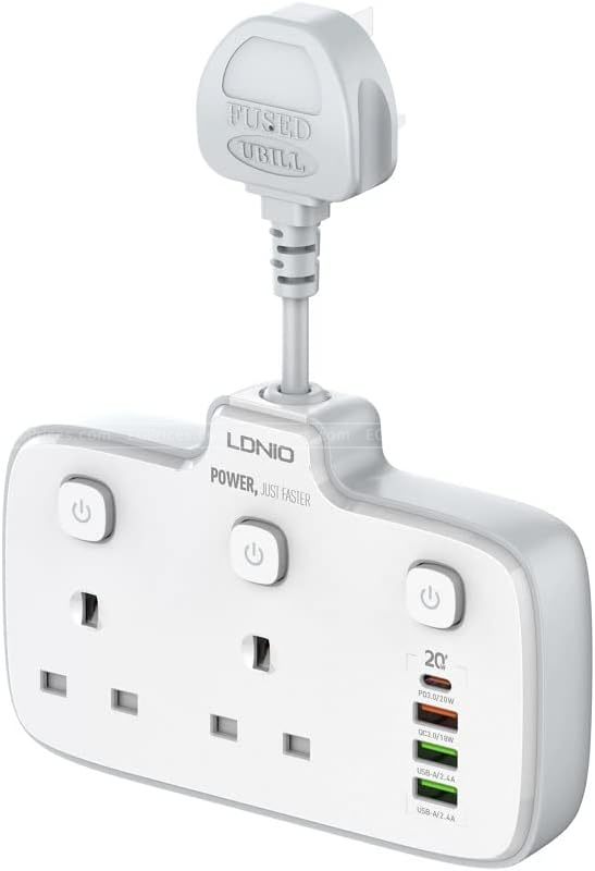 zoom image for Ldnio SC2413 2 AC Outlets Universal Power Strip