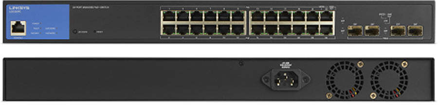 صورة مكبرة ل Linksys LGS328PC 24-Port Managed Gigabit PoE+ Switch