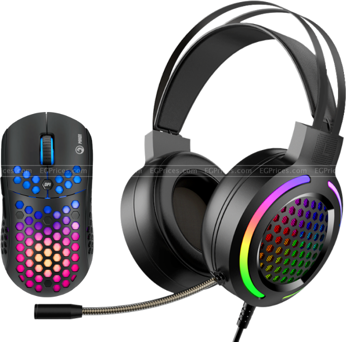 صورة مكبرة ل مارفو mh01bk سماعة العاب مع ماوس