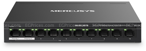 صورة مكبرة ل ميركوسيس ms110p  مكتبي 10 منفذ 10/100 ميجا بت